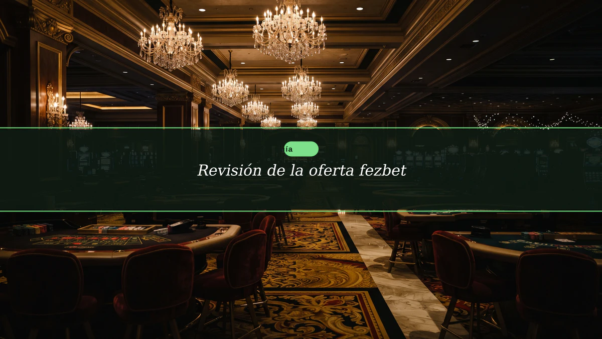 Revisión de la oferta fezbet