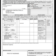 J Robinson Const Liability Ins Proof