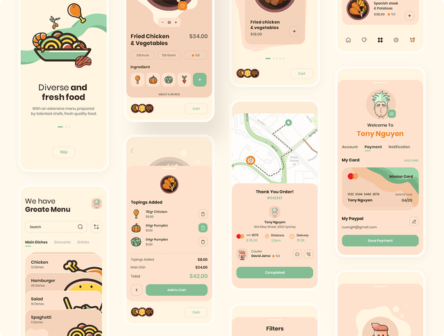 Food Delivery App UI Kit