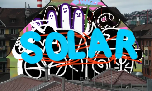 Graffiti artwork by SOLAR