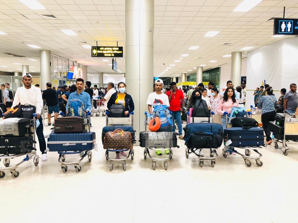 Students at Airport
