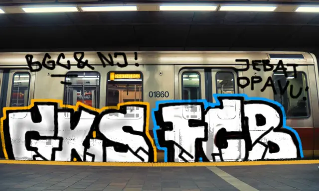 Graffiti artwork by GieKSaTauzen
