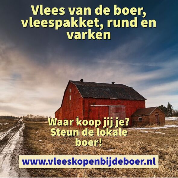 Vlees van de boer, vleespakket, rund en varken - Vlees van de boerderij - Koop een koe online verpakt en thuis bezorgt - www.Vleeskopenbijdeboer.nl