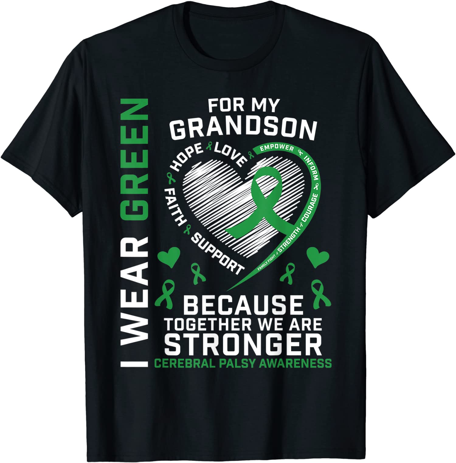 Grandma Grandpa Gifts CP Grandson Cerebral Palsy Gift Unisex T-Shirt