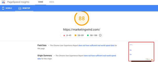 pagespeed