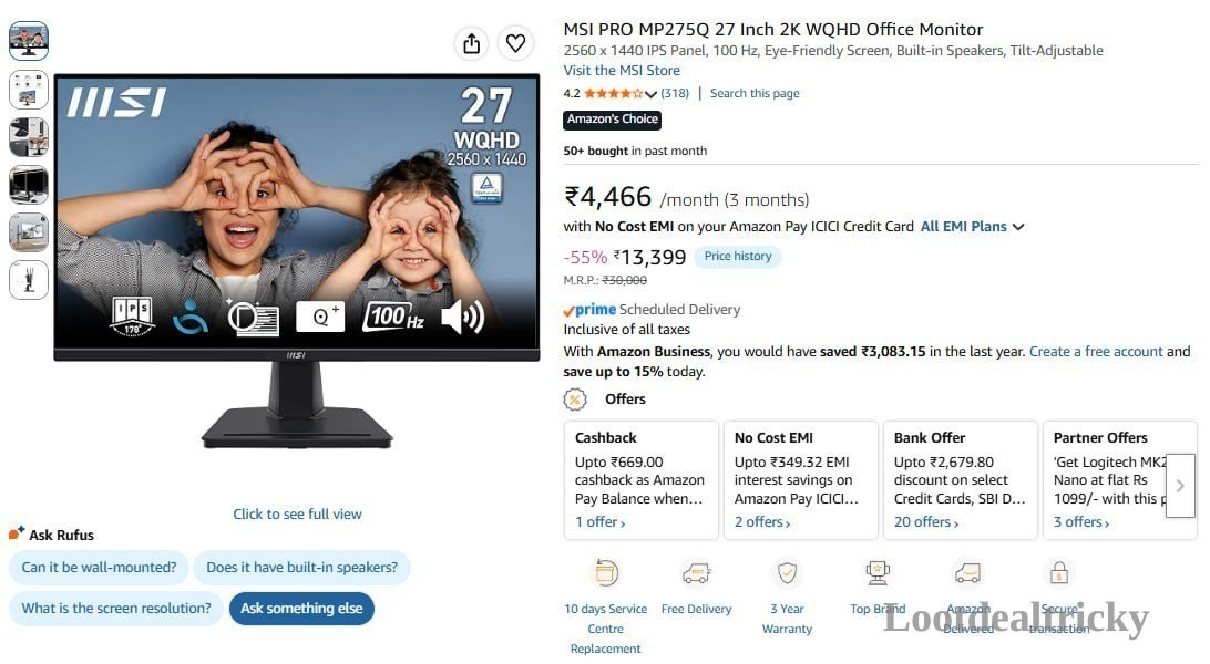 Msi Pro Mp275q Offer Image