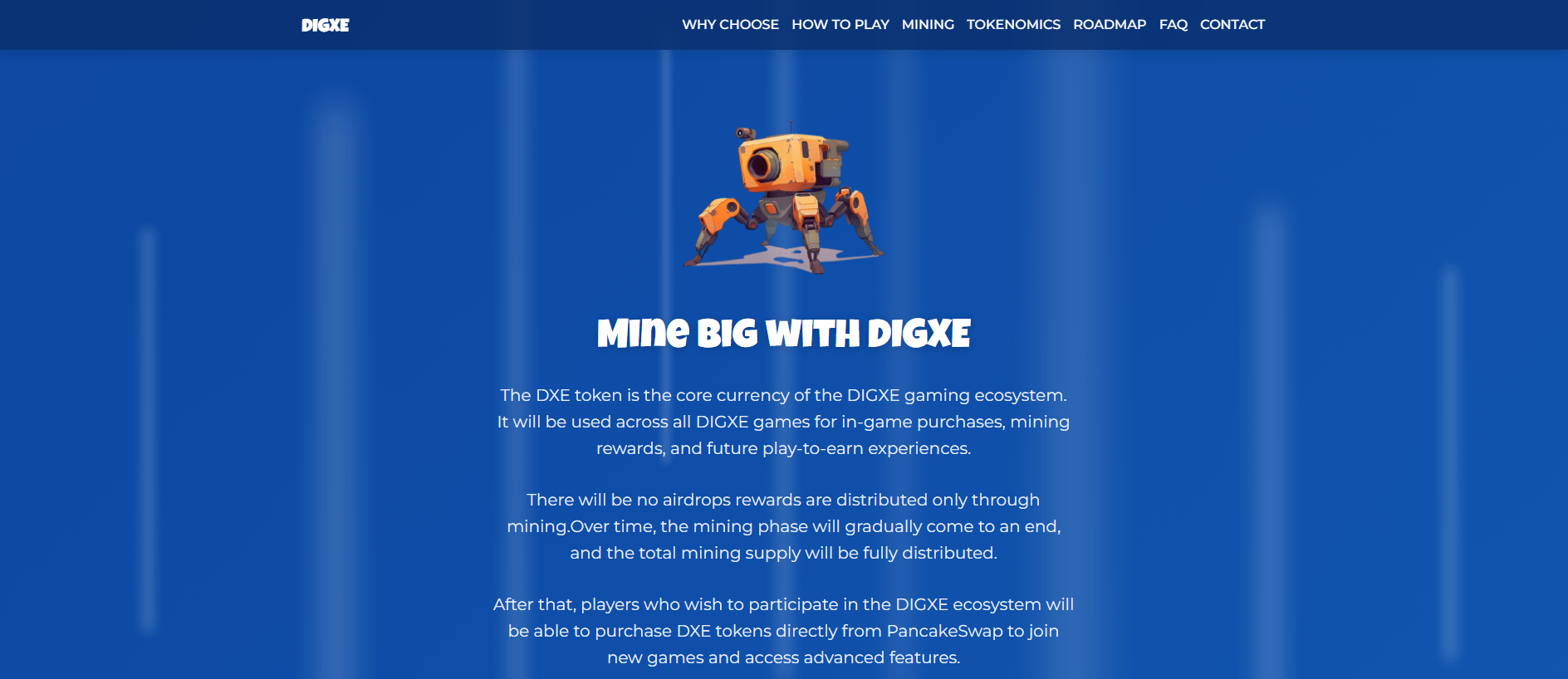 Forensic screenshot of digxe.com showing the phishing page layout