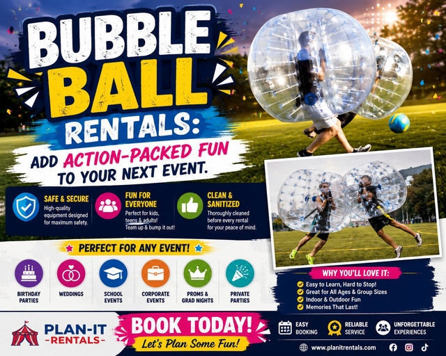 Bubble Ball Rentals: Add Action-Packed Fun to Your Next Event