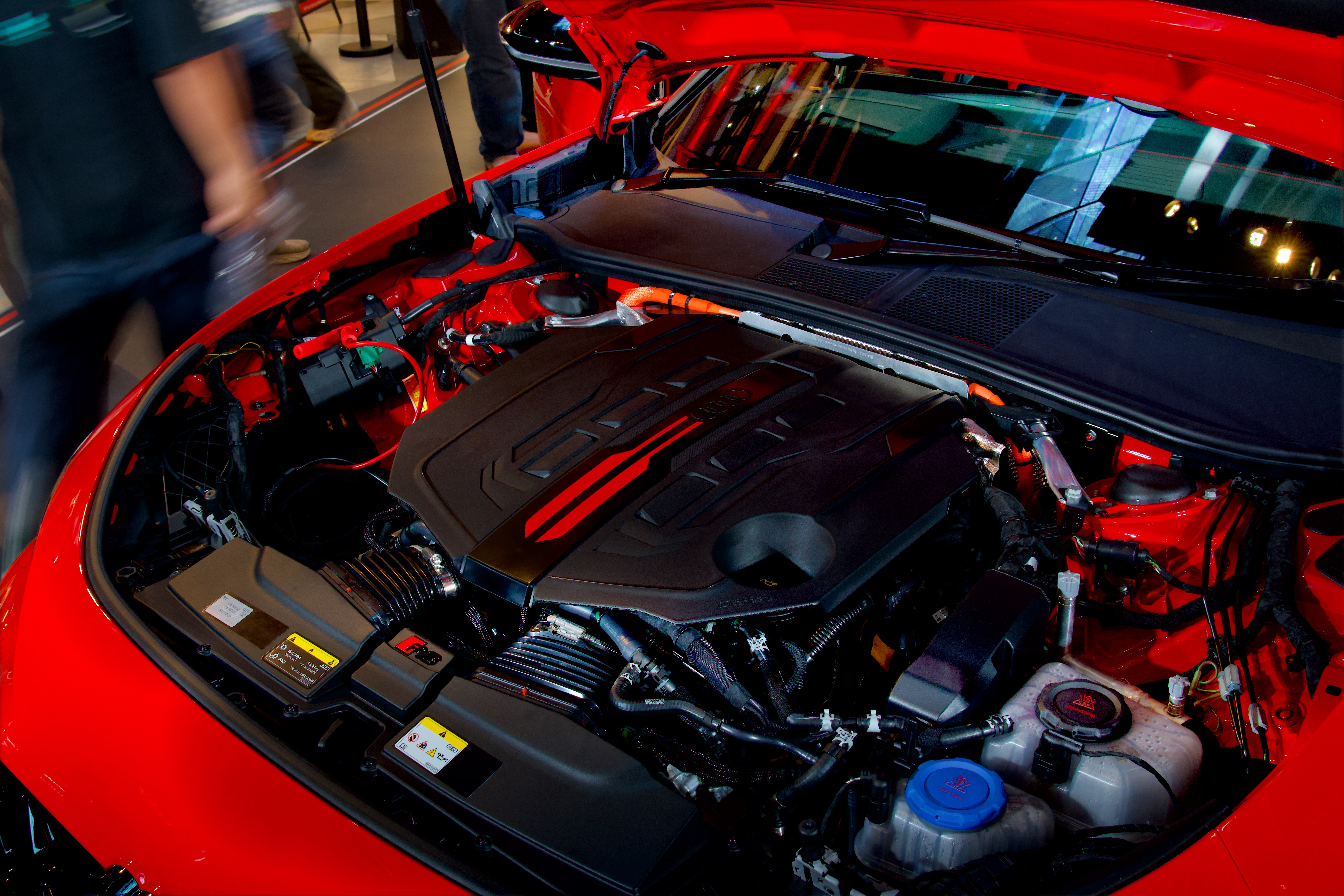 Audi RS 5 engine bay with 2.9-litre twin-turbo V6