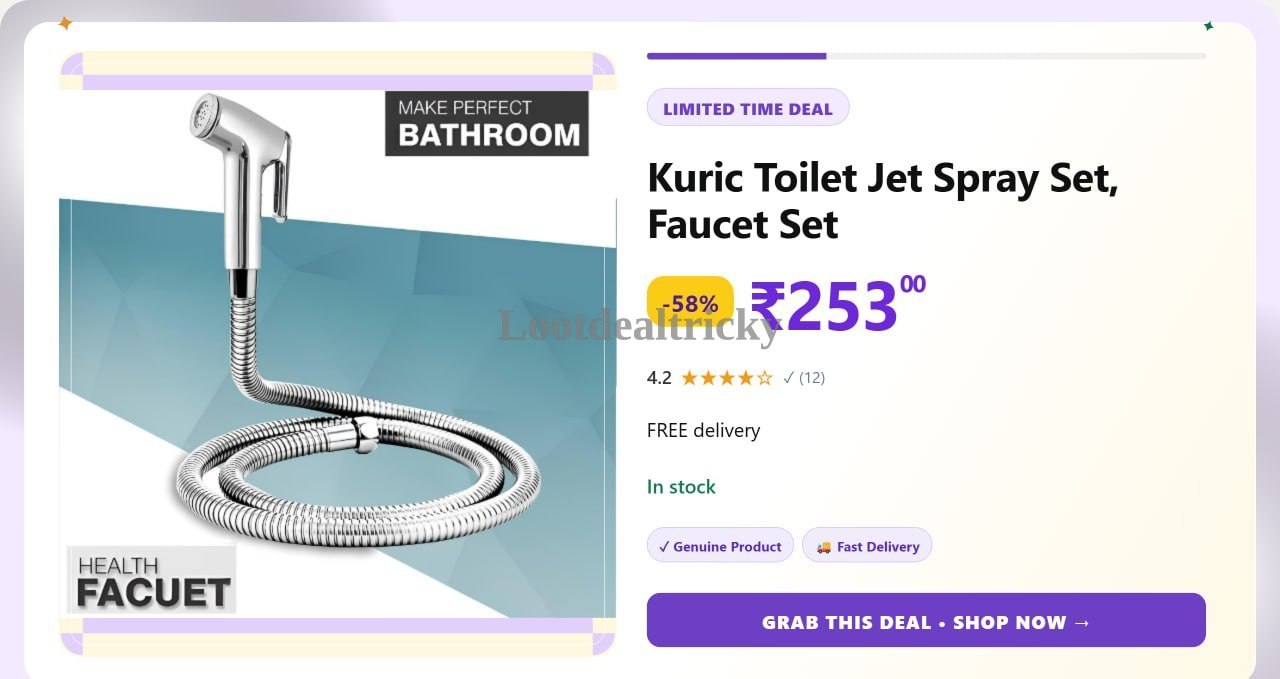 kuric Toilet Jet – Just ₹253 | Lowest Price Deal kuric Toilet Jet – Just ₹253 | Lowest Price Deal
