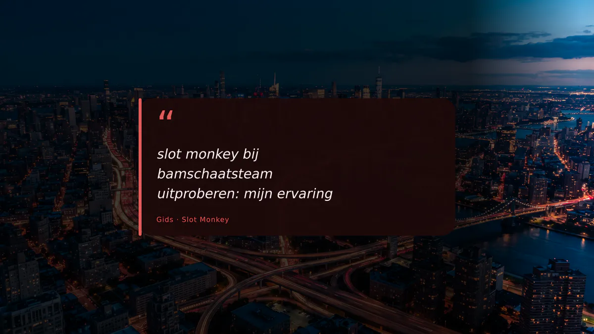 slot monkey bij bamschaatsteam uitproberen: mijn ervaring