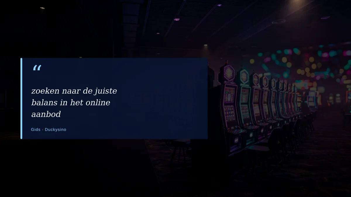 zoeken naar de juiste balans in het online aanbod