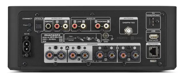 marantz MCR 60n back