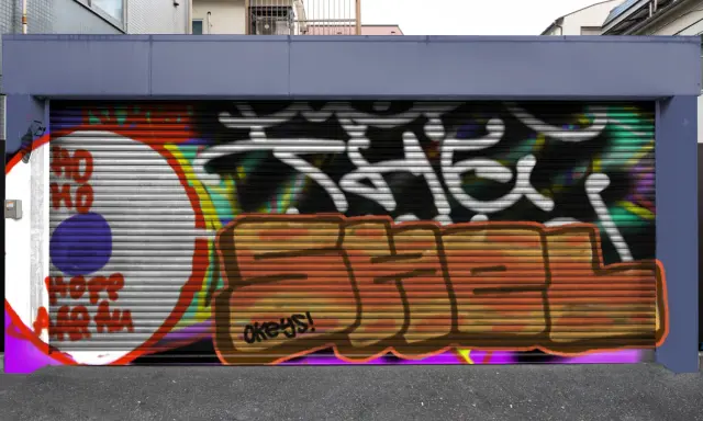 Graffiti artwork by Shel