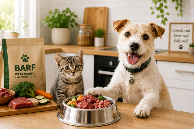 Mascotas Sanas: Dieta BARF para Perros y Gatos