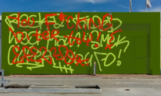 Graffiti artwork by Rickertos