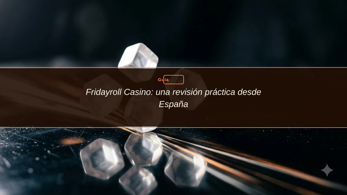Fridayroll Casino: una revisión práctica desde España