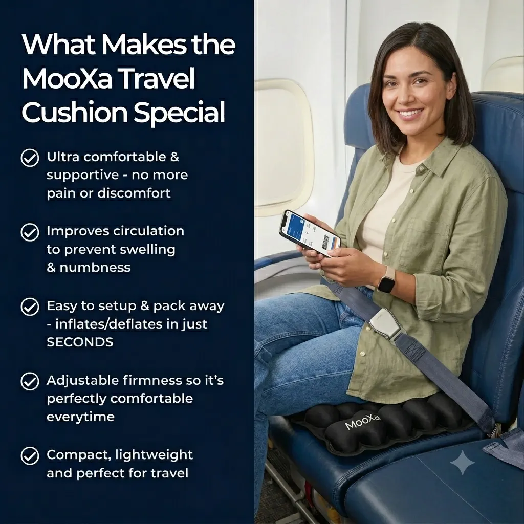 MoXa woman in airplane seat &mdash; thumbnail 3