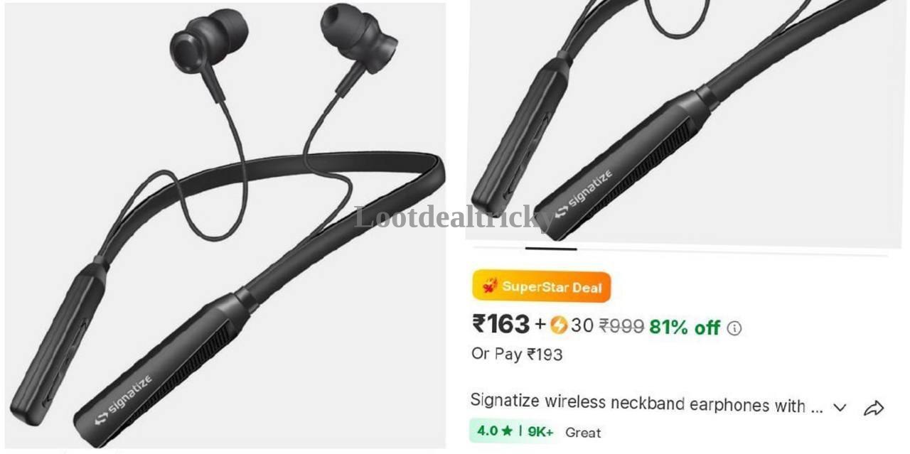 Wireless Neckband 163 – Just ₹163 | Top Unbeatable Deal