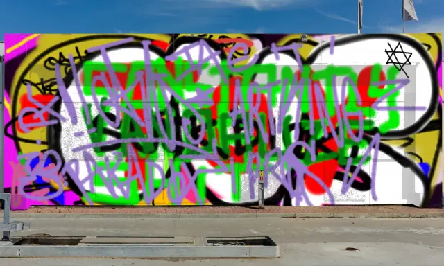 Graffiti artwork by CANS