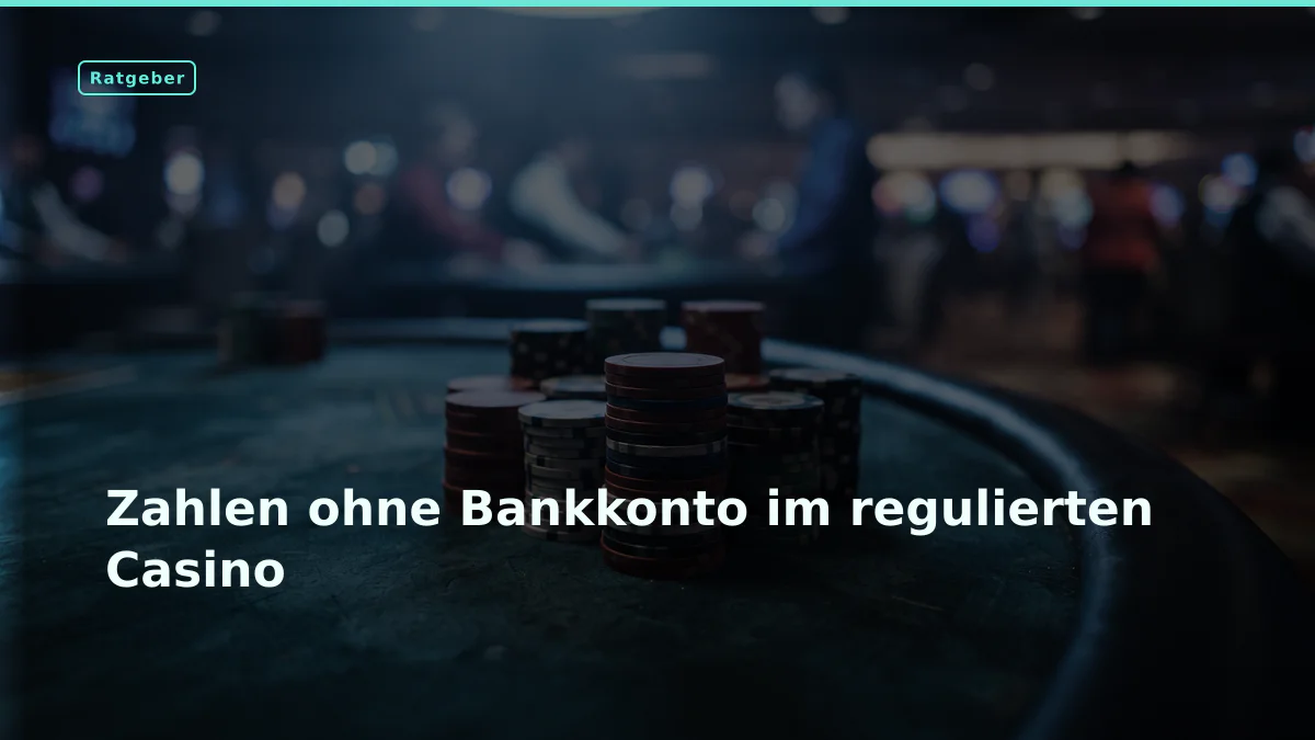 Zahlen ohne Bankkonto im regulierten Casino
