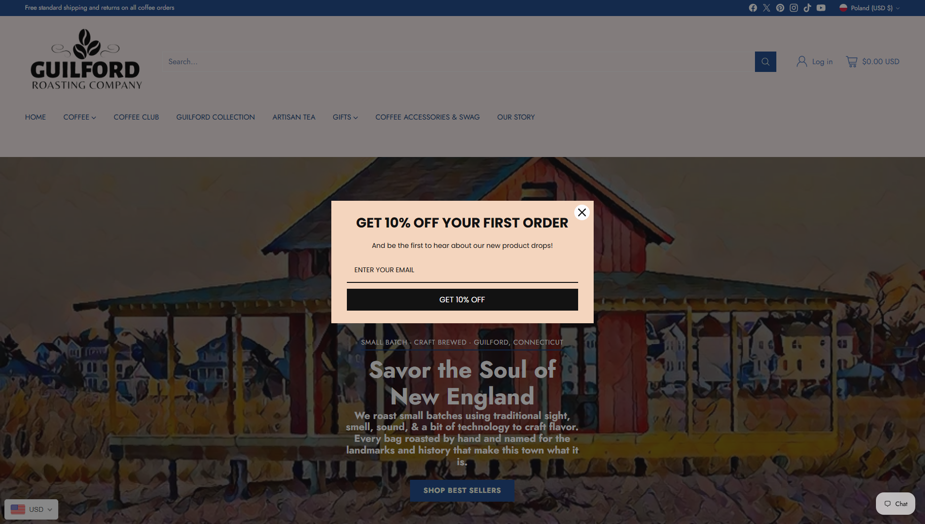 Stored capture of guilfordroastingcompany.live