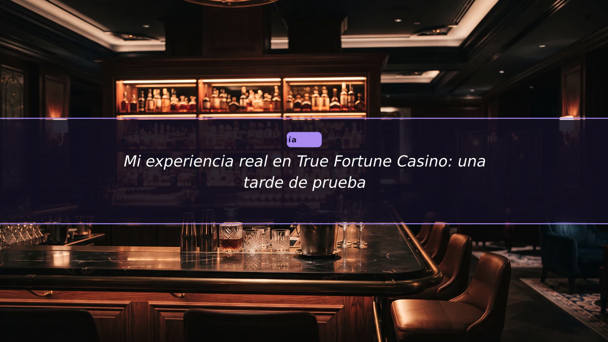 Mi experiencia real en True Fortune Casino: una tarde de prueba
