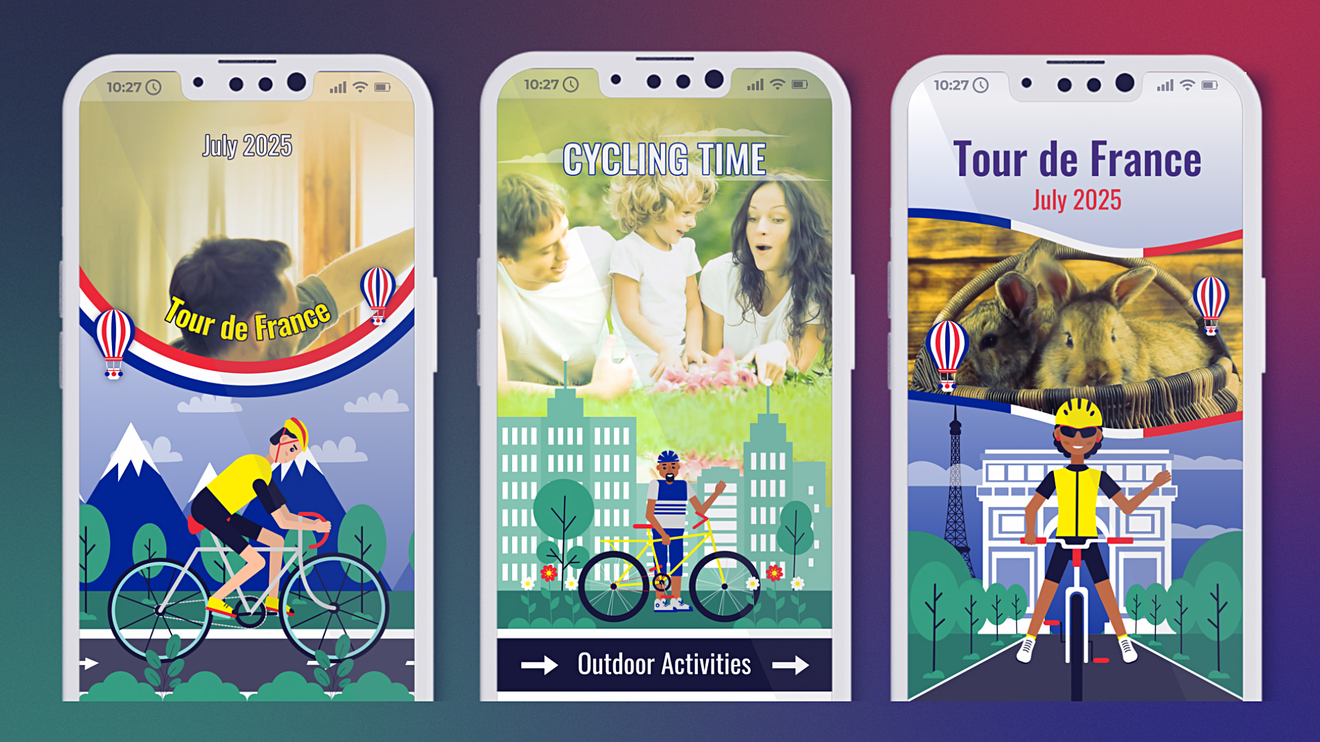 Bicycle Promo Stories Tour de France Instagram Cycling Event Promo