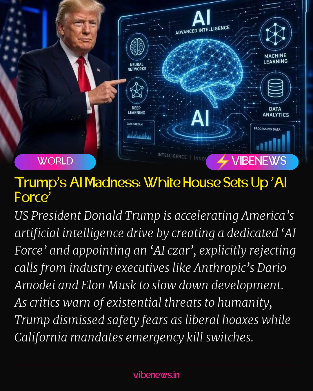 Trump’s AI Madness: White House Sets Up ‘AI Force’