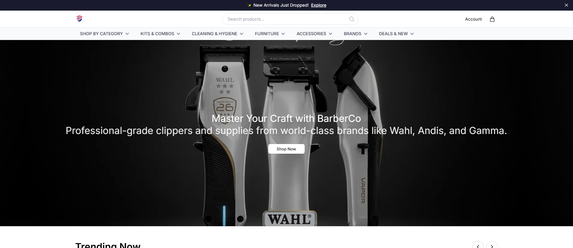 Stored capture of barbercohq.shop