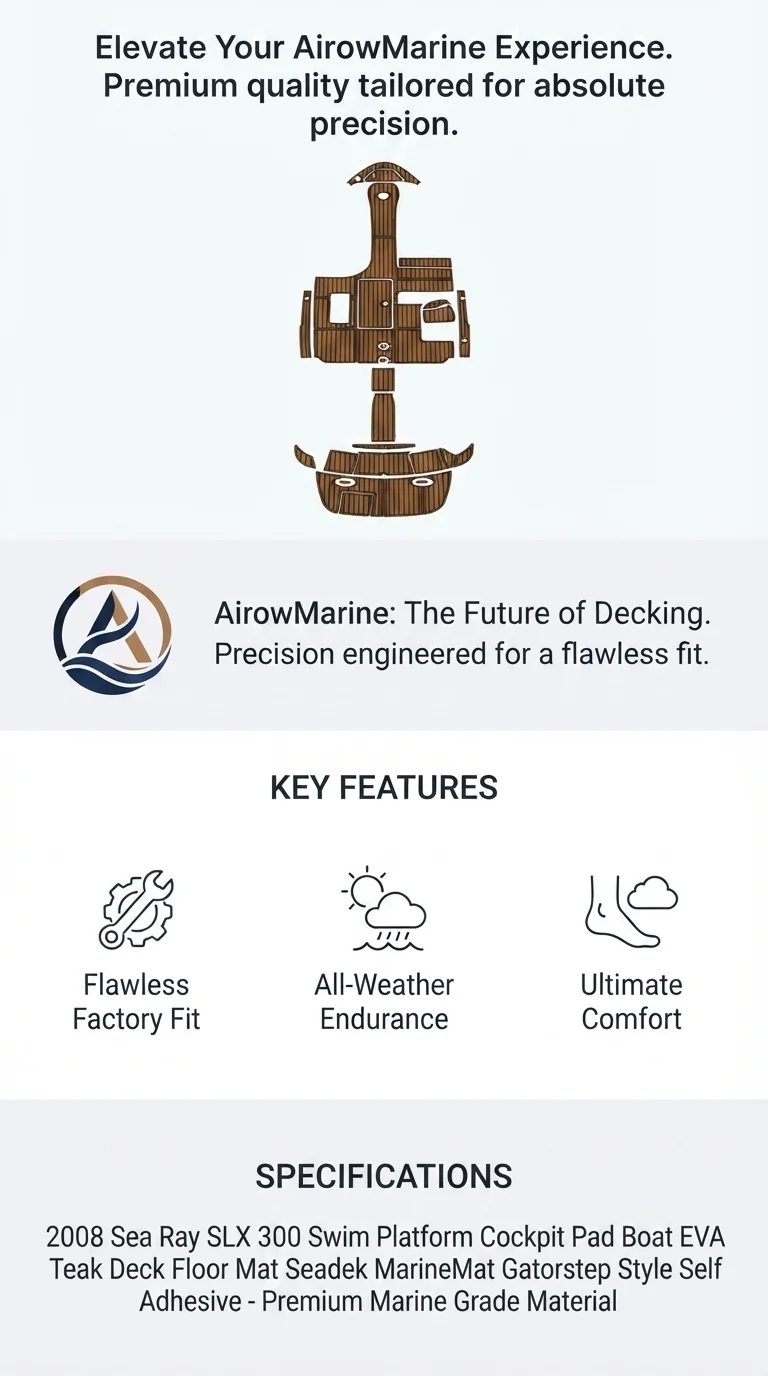 2008-sea-ray-slx-300-swim-platform-cockpit-eva-foam-teak-deck-floor-mat detail