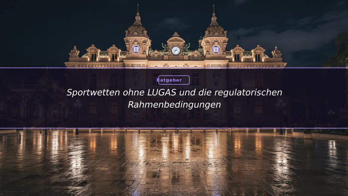 Sportwetten ohne LUGAS und die regulatorischen Rahmenbedingungen