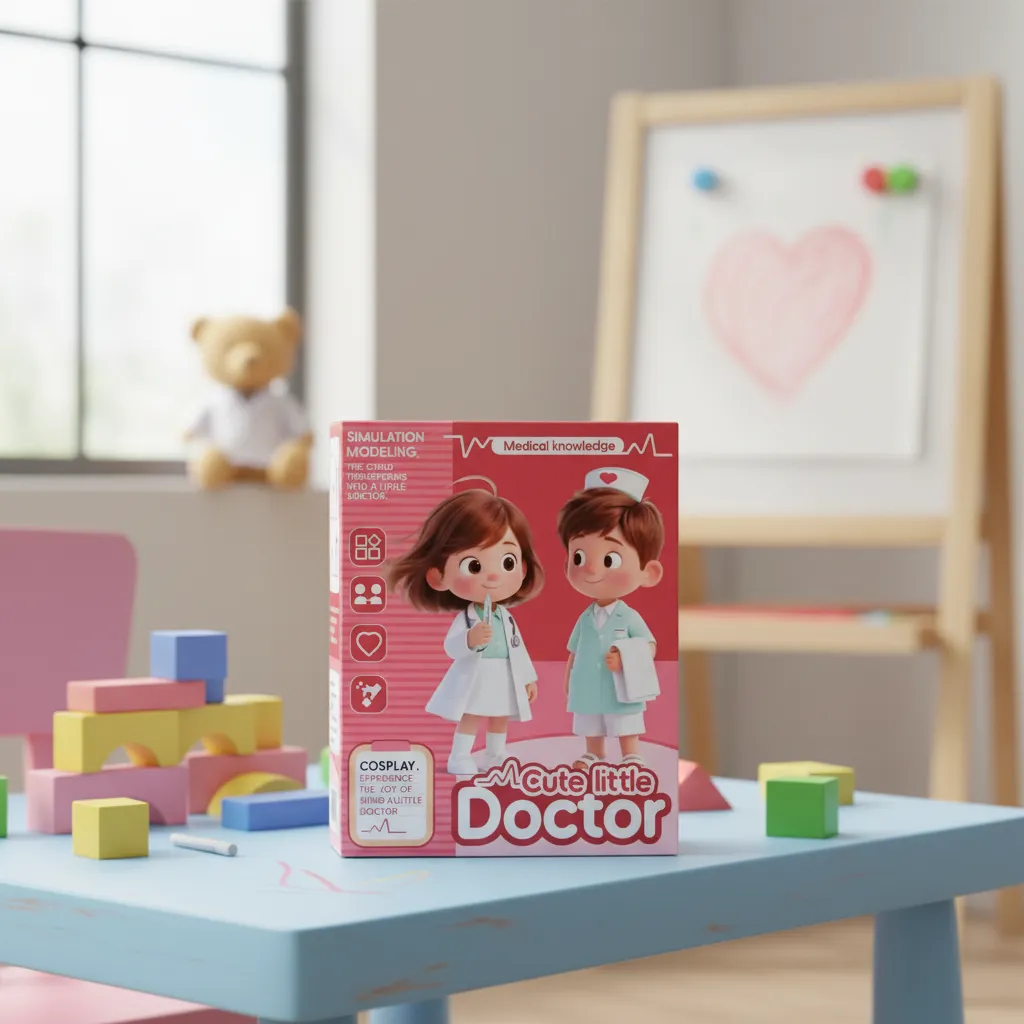Set de Doctor Infantil Cute Little Doctor en una habitación de juegos