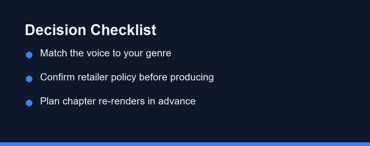 Decision Checklist