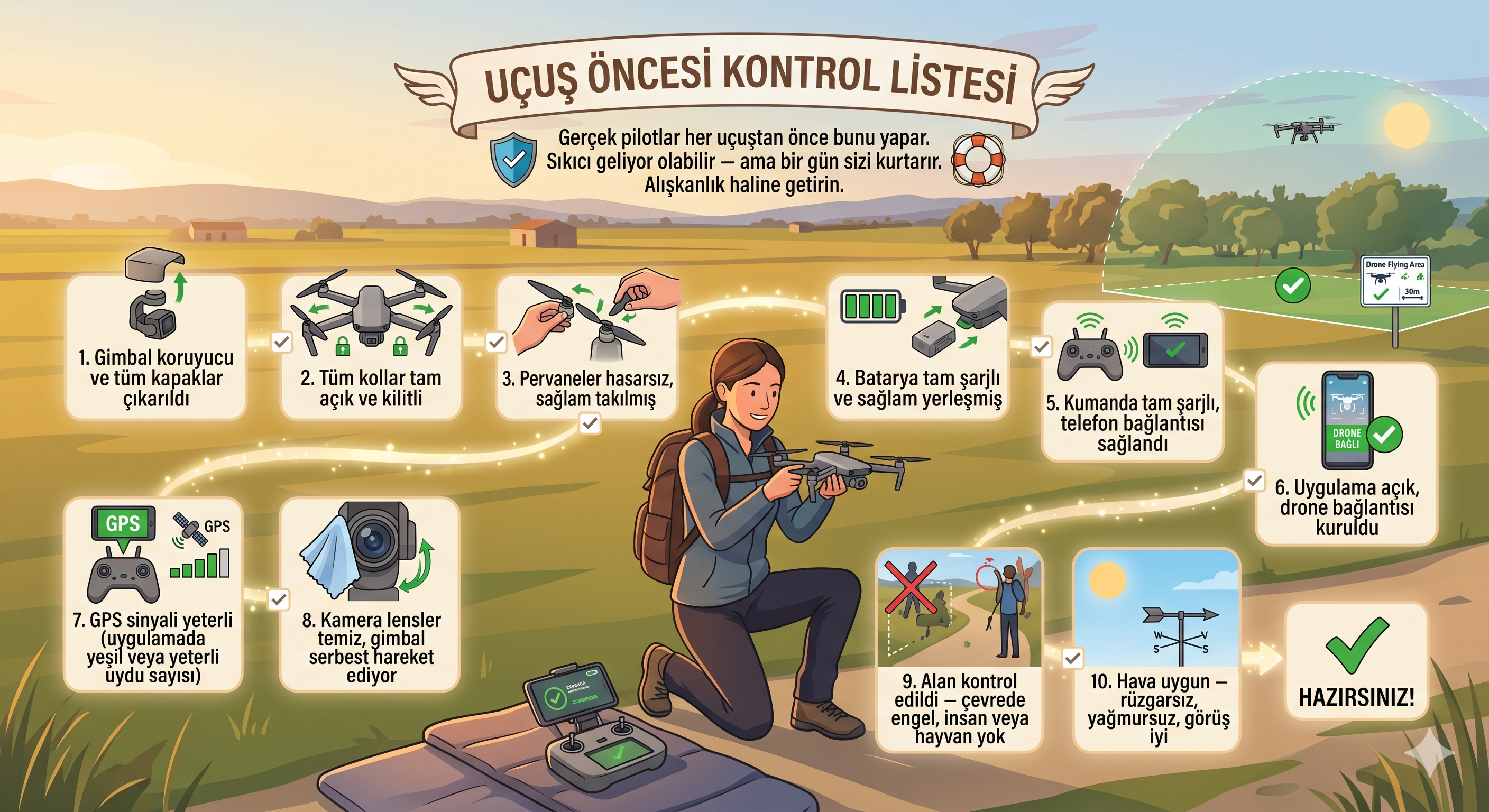 Uçuş öncesi checklist