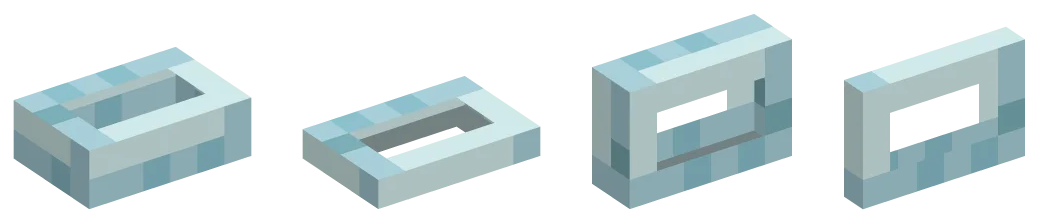 glass button row