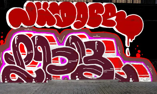 Graffiti artwork by LPBER