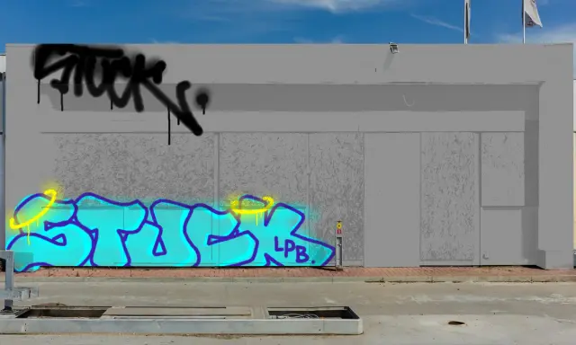 Graffiti artwork by STUCK1