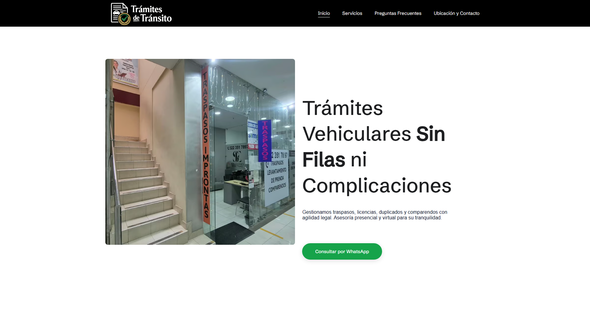 Stored capture of tramitesdetransito.online