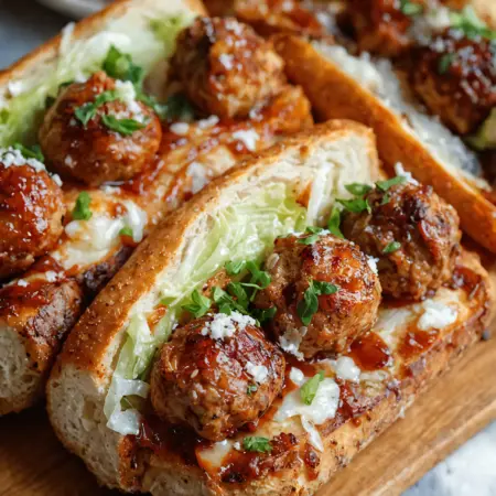 Sweet Chili Turkey Meatball Subs