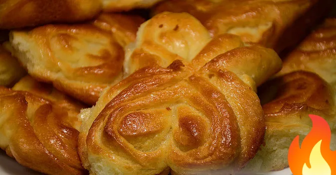 Постер Сахарные булочки из дрожжевого теста (5 способов формирования булочек)