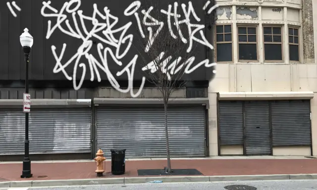 Graffiti artwork by Tkiz