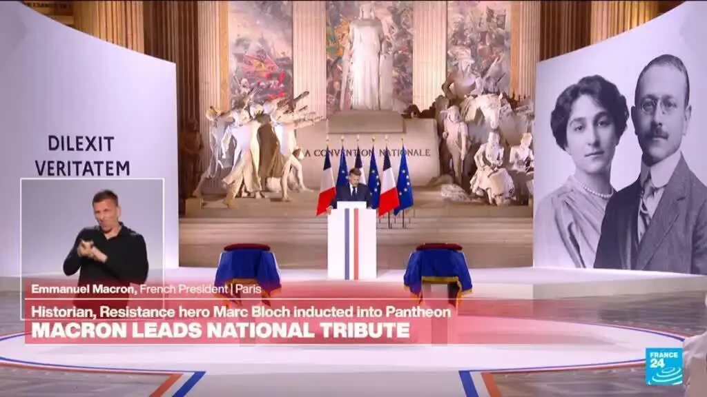 Macron Pays Tribute to Resistance Hero Marc Bloch