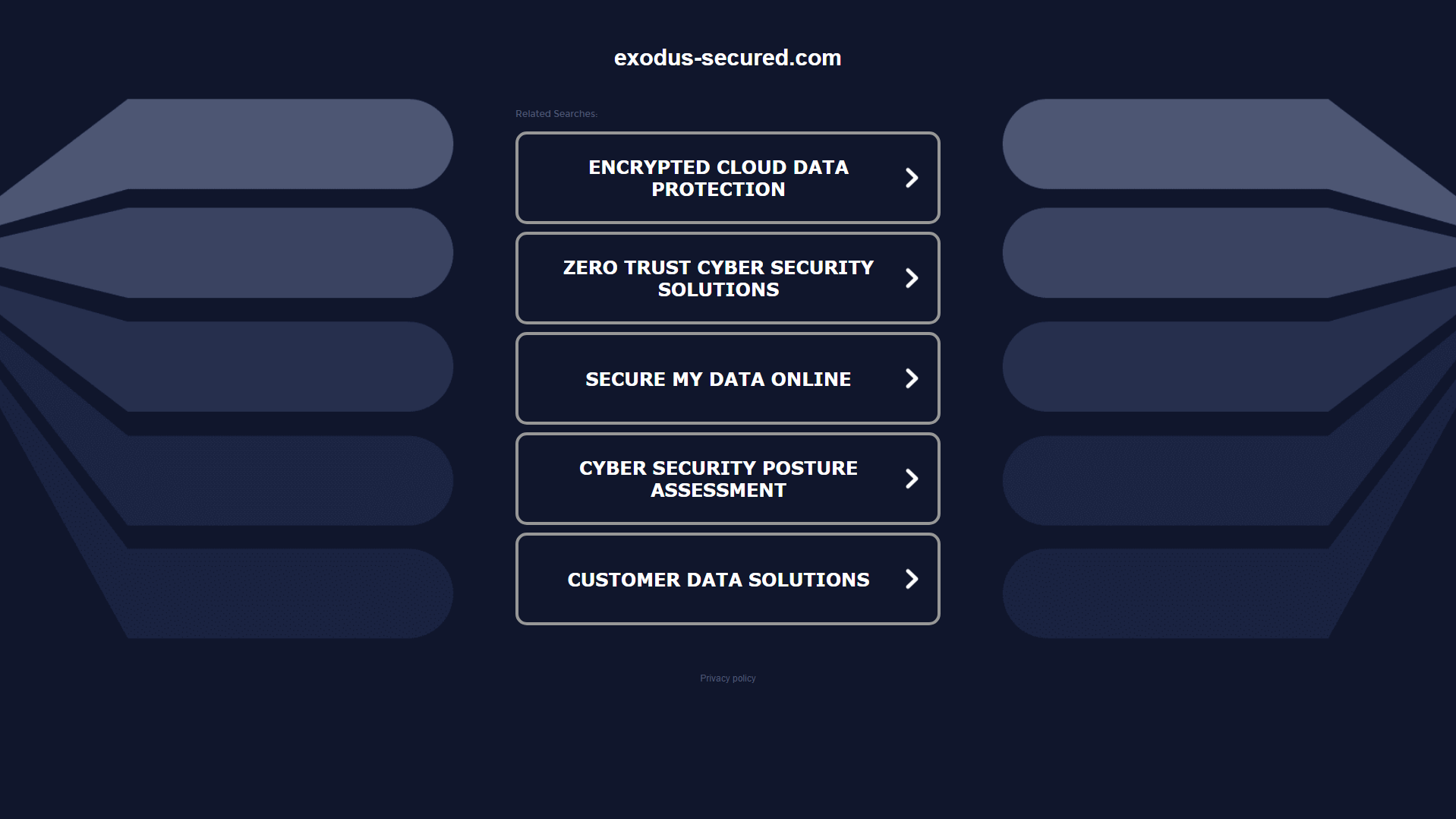 Screenshot of exodus-secured.com