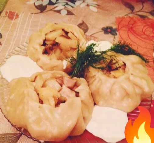 Постер Позы с картофелем и мясом (буузы)