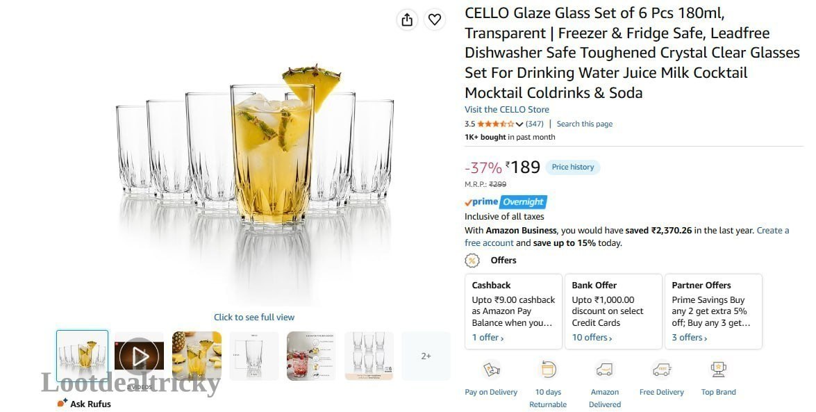 Cello Glass Set | Exclusive Sale Discount Cello Glass Set | Exclusive Sale Discount