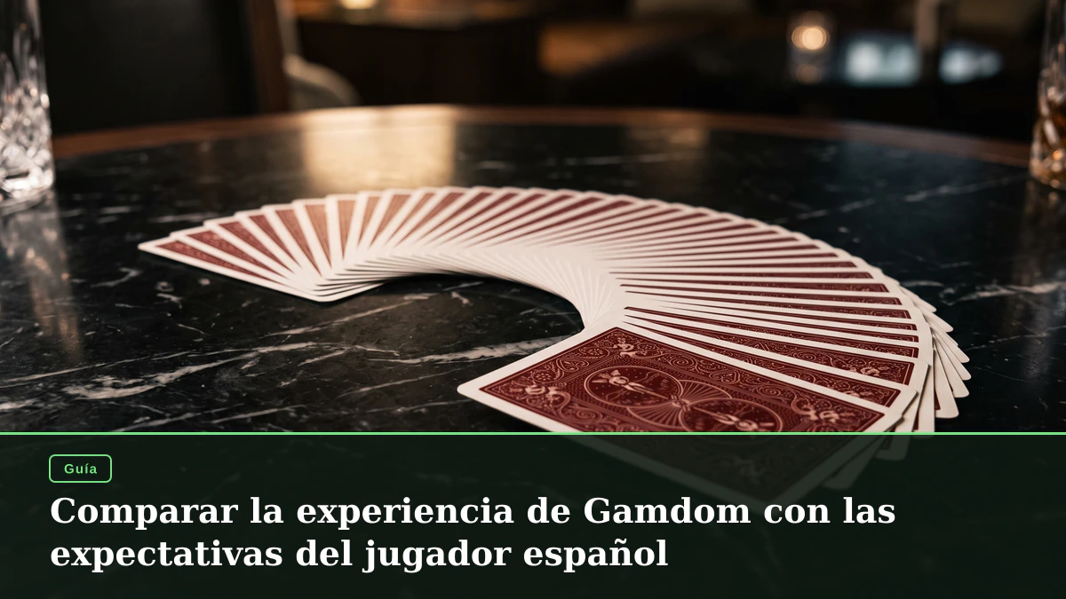 Comparar la experiencia de Gamdom con las expectativas del jugador español