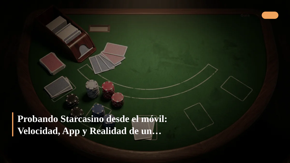 Probando Starcasino desde el móvil: Velocidad, App y Realidad de un Casino Belga