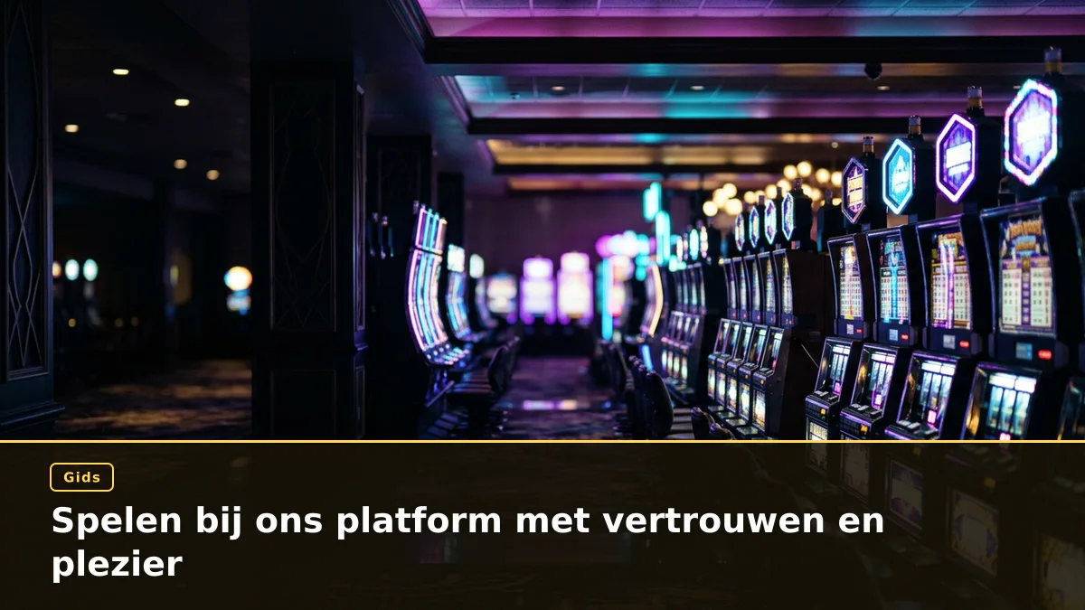 Spelen bij ons platform met vertrouwen en plezier
