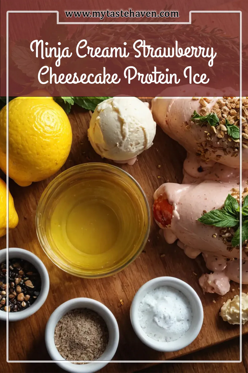 Ninja Creami Strawberry Cheesecake Protein Ice Cream